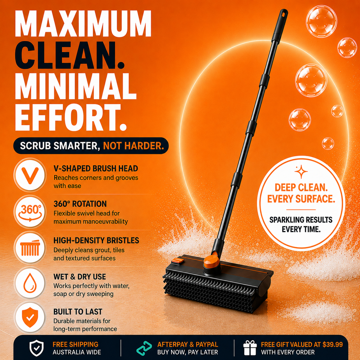 ScrubBuddy™ - Powerful 3 in 1 Floor Scrub copy
